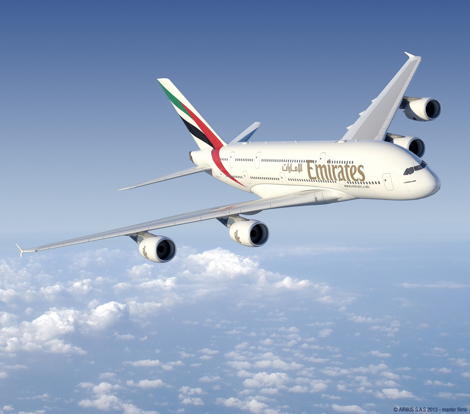 De Emirates A380 is terug op Amsterdam Airport Schiphol