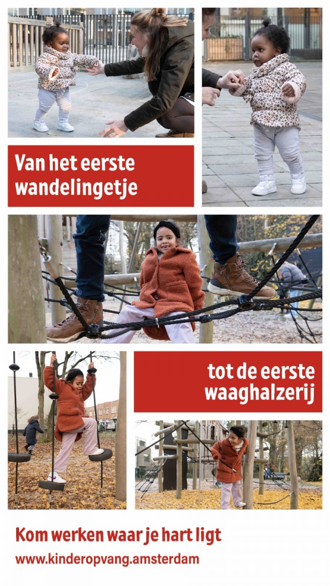 Campagne Kom werken in de kinderopvang in Amsterdam